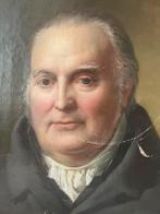 Groot antiek portret olieverf op doek, Antiek en Kunst, Ophalen