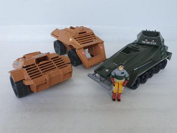 Lot van GI Joe onderdelen o.a. Mean Dog en Persuader beschikbaar voor biedingen