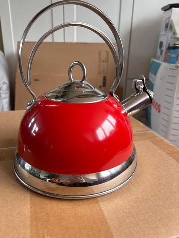 Wesco Rode Fluitketel - Zo goed als nieuw! beschikbaar voor biedingen