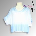 30395 Zgan Oversized tuniek Made in Italy mt 1 maat  G18, Made in Italy, Blauw, Blouse of Tuniek, Ophalen of Verzenden