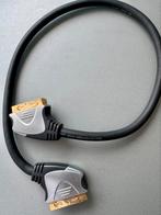 HQ products silver series scart kabel 65 cm nieuw, Ophalen of Verzenden, Nieuw, Minder dan 2 meter, Scartkabel
