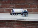 Tekno  Iveco  met  Tankcontainer  van  Ligthart., Hobby en Vrije tijd, Modelauto's | 1:50, Ophalen of Verzenden, Nieuw, Bus of Vrachtwagen