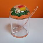vintage lucite jampot of suikerpot met lepeltje 70s, Antiek en Kunst, Antiek | Keukenbenodigdheden, Ophalen of Verzenden