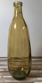 Hoge vaas Mica, Ophalen of Verzenden, Zo goed als nieuw, Geel, Glas