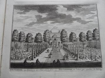 58 Loenen aan de Vecht Nieuwerhoek Kopergravure 1719 beschikbaar voor biedingen