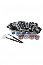 Glittertattoo Set Big Party - Schmink - Glitter - Sjablonen, Ophalen of Verzenden, Nieuw, Overige typen, Overige