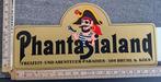 Vintage sticker Phantasialand Duitsland piraat strip, Ophalen of Verzenden, Zo goed als nieuw, Overige typen