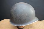Complete WW2 US M1 helmet., Ophalen of Verzenden, Landmacht, Amerika, Helm of Baret