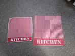 Vintage keukensetje, Ophalen of Verzenden, Gebruikt, Rood, Theedoek of Handdoek