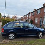 Skoda Fabia 1.4 Combi 55KW 2005 Blauw, Auto's, Voorwielaandrijving, 74 pk, Beige, 4 cilinders
