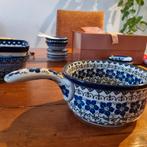 Bunzlau keramische steelpan/ovenschaaltje, Ophalen of Verzenden, Zo goed als nieuw, Overige materialen, Overige stijlen