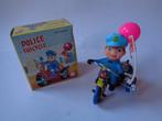 Oude blikken MTU Police Tricycle met Doosje, jr'70s, wind-up, Ophalen of Verzenden, Zo goed als nieuw