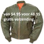 Fostex Garments MA-1 Bomber Jacket Groen, Kleding | Heren, Jassen | Winter, Nieuw, Groen, Fostex, Verzenden