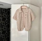 Nieuw: beige/naturel wijdvallend gebreid vestje; maat 40/42, Beige, Maat 42/44 (L), Nieuw, Didi