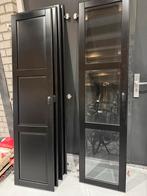 Zwarte IKEA Pax deuren, Ophalen, Gebruikt, 50 tot 100 cm, Glas