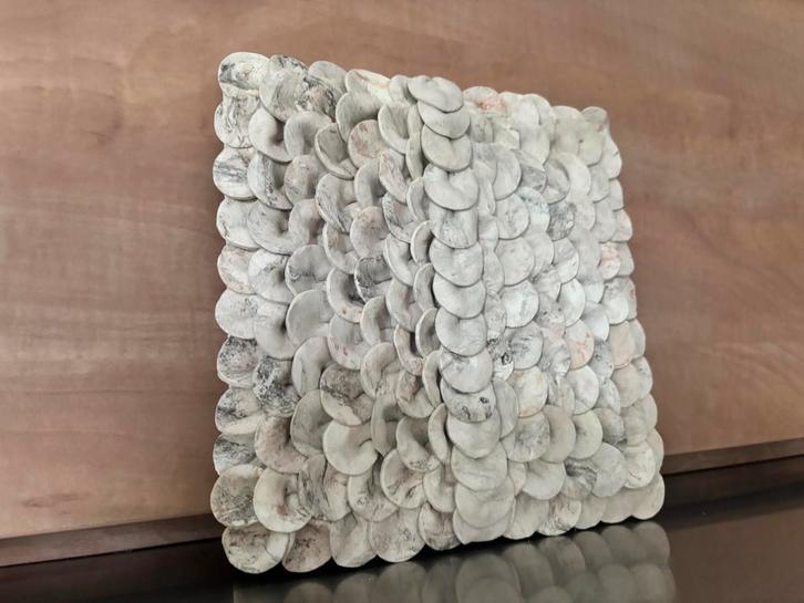 Handgemaakte Wanddecoratie - Klei/Keramiek - 20x20cm, Huis en Inrichting, Woonaccessoires | Wanddecoraties, Nieuw, Ophalen of Verzenden