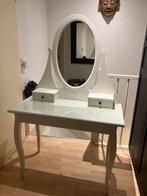 Leuke witte Ikea kaptafel in goede staat., Huis en Inrichting, Tafels | Kaptafels, Ophalen, Gebruikt, 50 tot 100 cm, Minder dan 100 cm