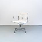 6x Vitra Eames EA 108 Stoel Wit Netweave - Gepolijst, Wit, Ophalen of Verzenden, Zo goed als nieuw, Metaal