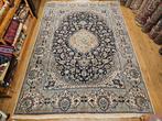 Vintage handgeknoopt perzisch tapijt nain 355x244, Info@SlatsAntiek.nl, Perzisch, 200 cm of meer, Ophalen of Verzenden