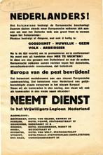 Pamflet, Verzamelen, Militaria | Tweede Wereldoorlog, Verzenden, Landmacht, Nederland, Boek of Tijdschrift
