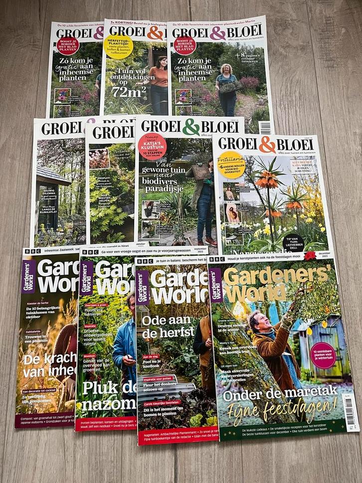 Tuinmagazines: Groei & Bloei, Gardeners' World, Boeken, Tijdschriften en Kranten, Gelezen, Overige typen, Ophalen of Verzenden
