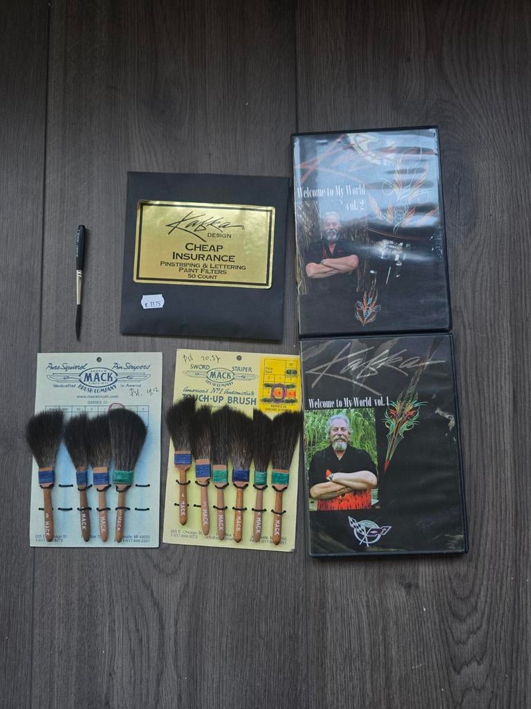 Pinstriping Spullen: Kwasten & DVD's - Nieuw!, Ophalen of Verzenden, Nieuw, Penseel of Kwast