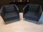 IKEA EKERÖ Fauteuil, Skiftebo donkerblauw 2 stuks, Ophalen, Gebruikt, Minder dan 75 cm, Modern, strak
