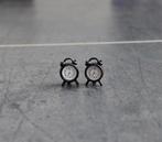 Retro wekker klok miniatuur nieuw 1:12 - Zwart, Verzamelen, Poppenhuizen en Toebehoren, Ophalen of Verzenden, Nieuw, Decoratie