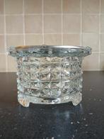 Douwe Egberts vintage theelicht van glas diamant motief, Antiek en Kunst, Ophalen of Verzenden
