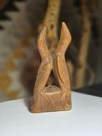 Uniek antiek met de handgesneden houten beeldje, Ophalen of Verzenden