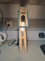 Houten Design Lamp, Huis en Inrichting, Lampen | Vloerlampen, Ophalen of Verzenden, Zo goed als nieuw, Minder dan 100 cm, Modern