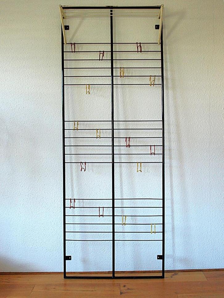 Coen de Vries Toonladder Devo retro vintage Kapstok, Huis en Inrichting, Woonaccessoires | Kapstokken, Gebruikt, Wandkapstok, Minder dan 100 cm