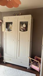 Prachtige (kinder) kast met glas en oude details, Ophalen, Kast, 50 tot 70 cm, 105 cm of meer