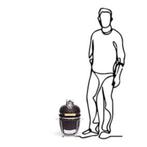 Yakiniku BBQ Kamado EGG Mini, Tuin en Terras, Houtskoolbarbecues, Info@hout-art.nl, Nieuw, Ophalen of Verzenden, Hoeves 3 in Schijndel