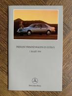 Prijslijst Mercedes-Benz personenwagens maart 1994 nieuw, Nieuw, Mercedes-Benz, Mercedes, Ophalen of Verzenden
