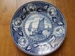 Zeilboot wandbord Societe Ceramique doorsnede 22,5 cm, Antiek en Kunst, Antiek | Wandborden en Tegels, Ophalen of Verzenden