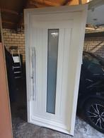 Hardhouten voordeur, Doe-het-zelf en Verbouw, Deuren en Horren, Ophalen, 80 tot 100 cm, Nieuw, Buitendeur