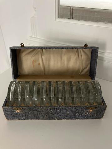 Kristallen Onderzetters in Originele Doos beschikbaar voor biedingen