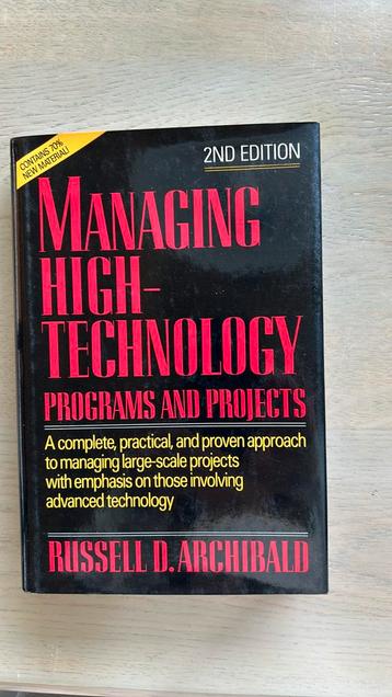 Managing High-Technology Russell D. Archibald beschikbaar voor biedingen