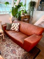 Oude retro design leren bank (jaren ’90), Huis en Inrichting, Banken | Bankstellen, Ophalen, Gebruikt, 150 tot 200 cm, Tweepersoons