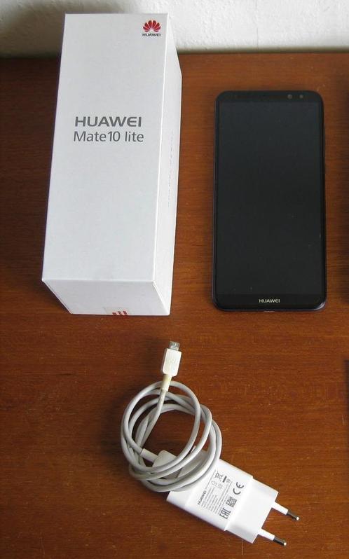 Huawei mate 10 lite 64GB - krasvrij scherm met hoesje, Telecommunicatie, Mobiele telefoons | Huawei, Zo goed als nieuw, Zonder abonnement