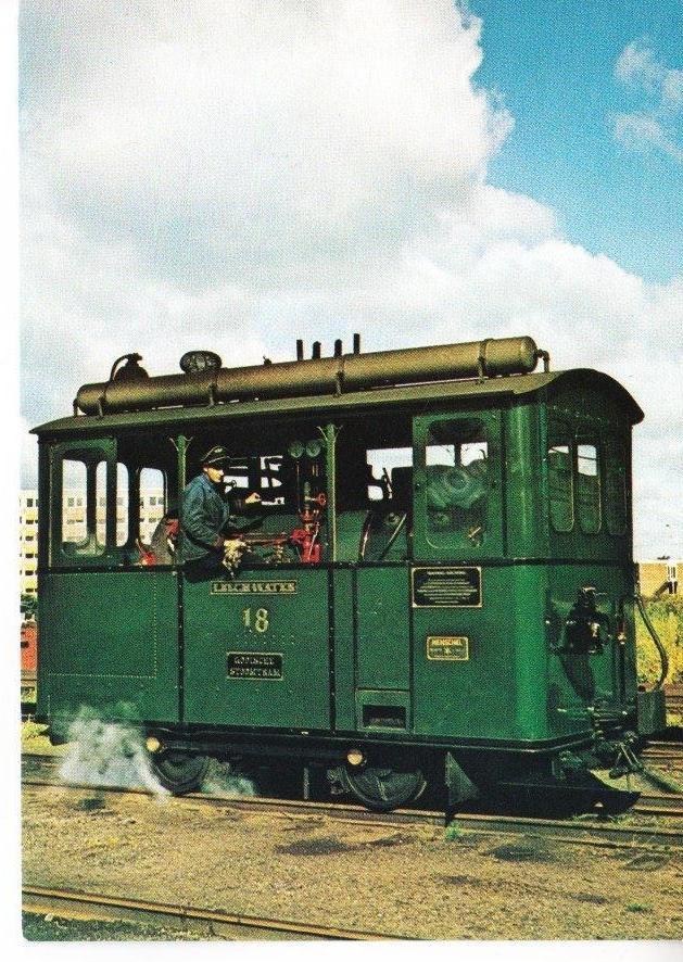 HOORN,- Stoomlocomotief 18 ex Gooische Stoomtram. 01-02, Verzamelen, Ansichtkaarten | Nederland, Ophalen of Verzenden, 1960 tot 1980