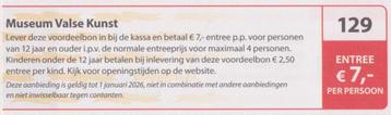 Museum Valse Kunst Vledder. Entree €7,- p.p. Postcode nr 129 beschikbaar voor biedingen