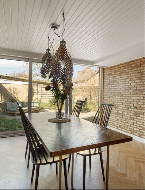 Dutch Bone Eettafel Visgraat, Huis en Inrichting, Tafels | Eettafels, Zo goed als nieuw, 100 tot 150 cm, 150 tot 200 cm, Vijf personen of meer