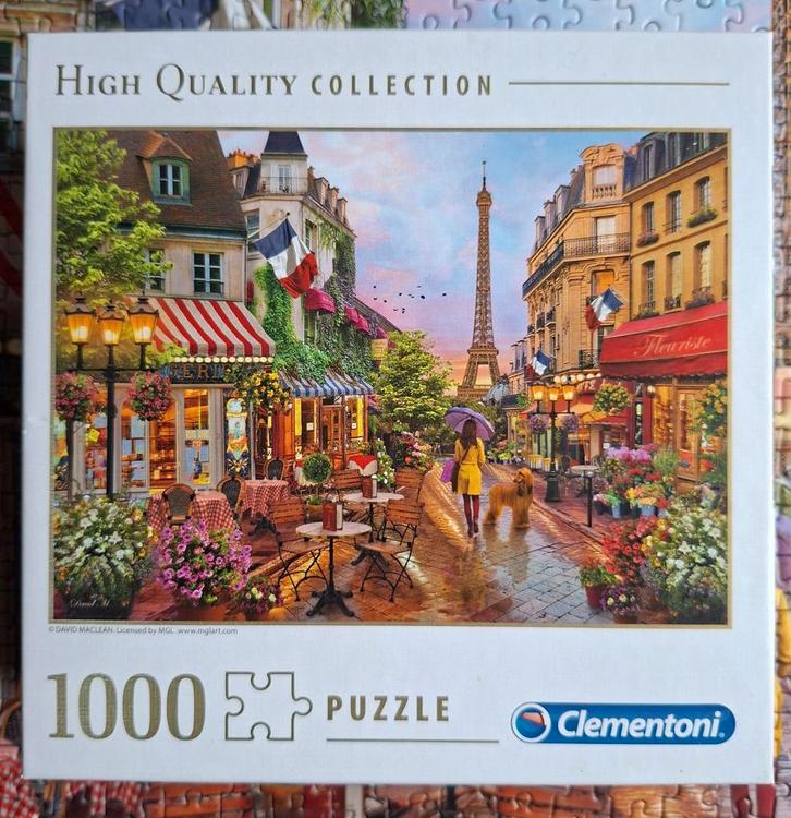 Clementoni Puzzel - Flowess in Parijs - 1000 stukjes, Hobby en Vrije tijd, Denksport en Puzzels, Zo goed als nieuw, Legpuzzel