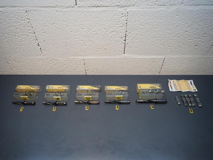 ISCAR ChamDrill Volboor / U-Boor / Hardmetaal 10.5 t/m 16mm, Doe-het-zelf en Verbouw, Draaibanken, Gebruikt, Ophalen of Verzenden