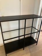 Ikea Vitrinekast (Zwart), Ophalen, Met plank(en), 100 tot 150 cm, 100 tot 150 cm