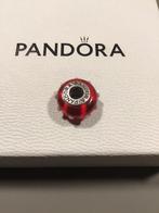 Pandora charm 790633 (P925), red with dots murano, retired., Sieraden, Tassen en Uiterlijk, Bedels, Pandora, Gebruikt, Ophalen of Verzenden