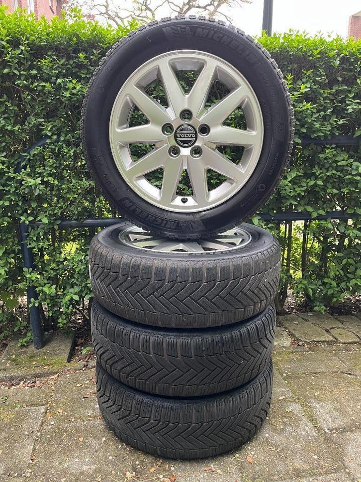 Volvo Velgen met winterbanden C30 S40 V50 V40 5x108 Michelin, Auto-onderdelen, Besturing, Volvo, Ophalen