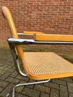2x Vintage Cidue Cesca stoel van Marcel Breuer, Huis en Inrichting, Stoelen, Vier, Gebruikt, Bruin, Hout